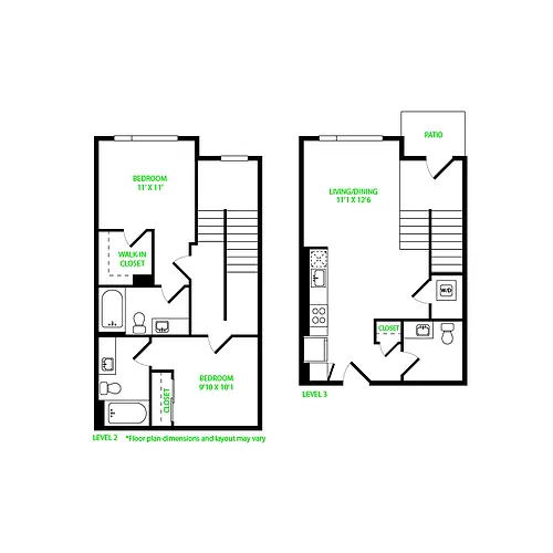 Floor plan TH 2 MFTE