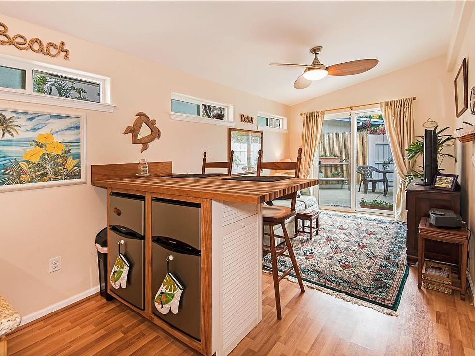 Kitchenette into living room