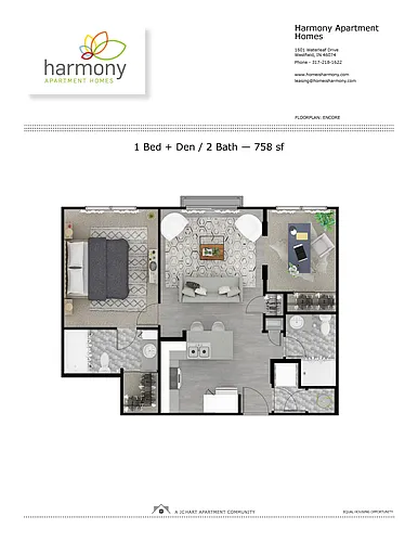 Floor plan Encore 1.2 with den