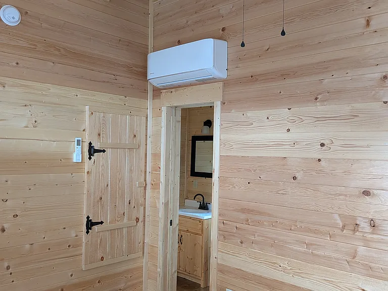 Bedroom 2 with view of bathroom 2