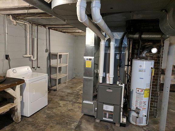 Laundry in basement