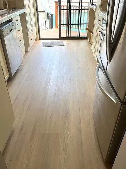 kitchen with refrigerator