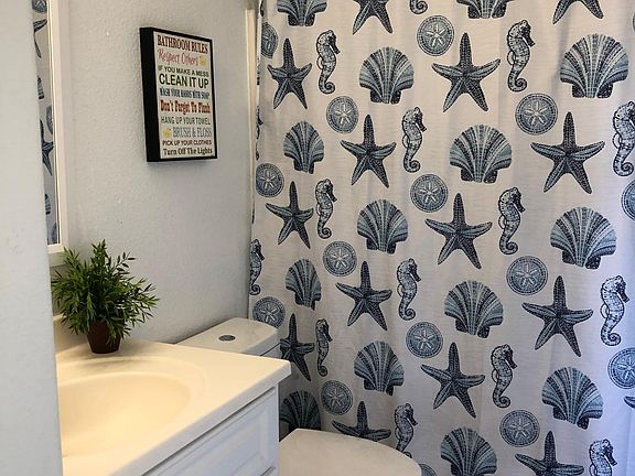 Shared bathroom for one person only.