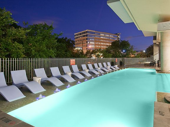 One of Austin's only heated pools.