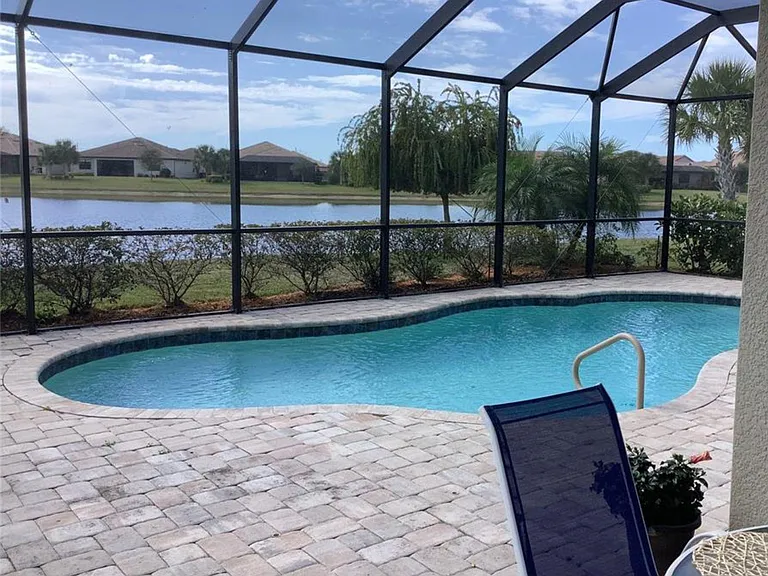 Pool overlooking the lake