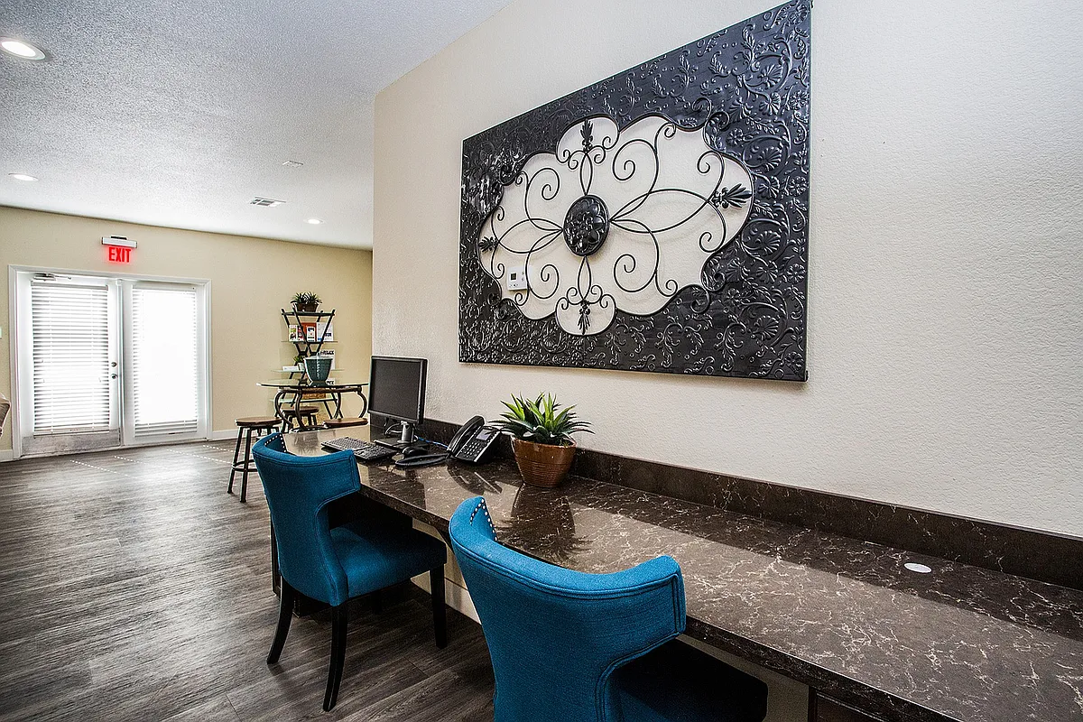Experience productivity in a stylish and inviting workspace. - The Cove