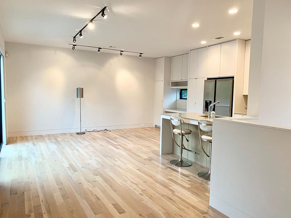 View of apartment at top of stair landing.