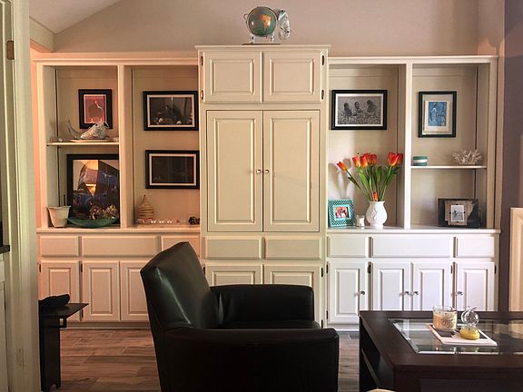 Custom built-in bookshelves.