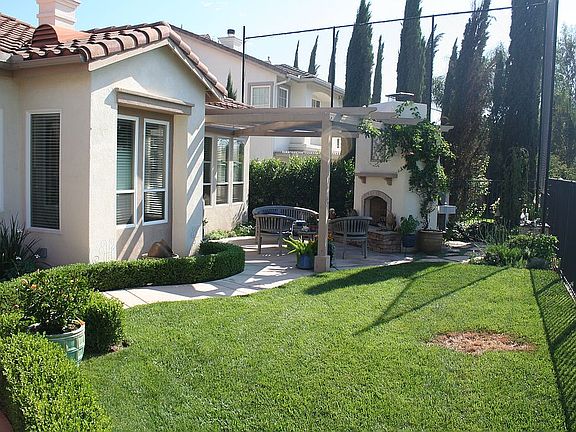 back yard off family kitchen