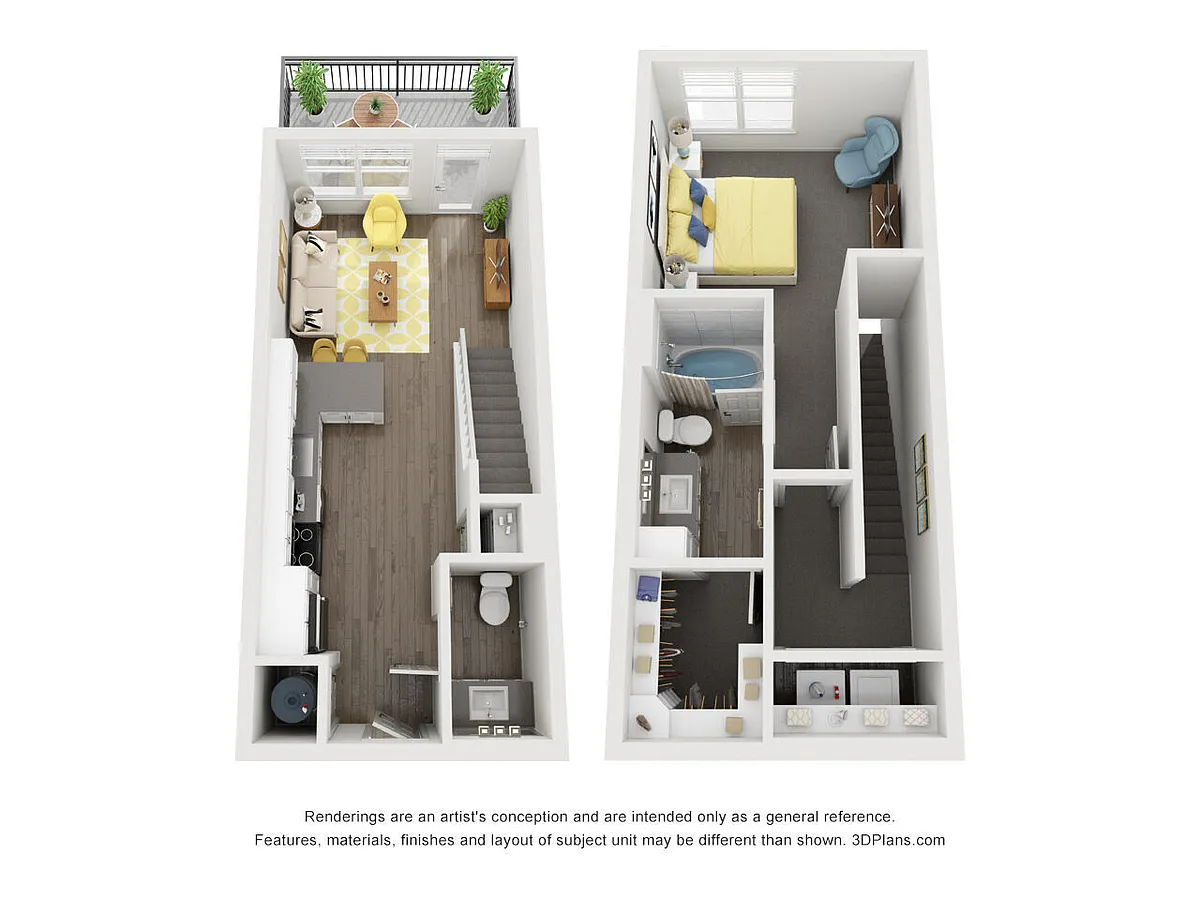 Floor plan Zephr Townhome