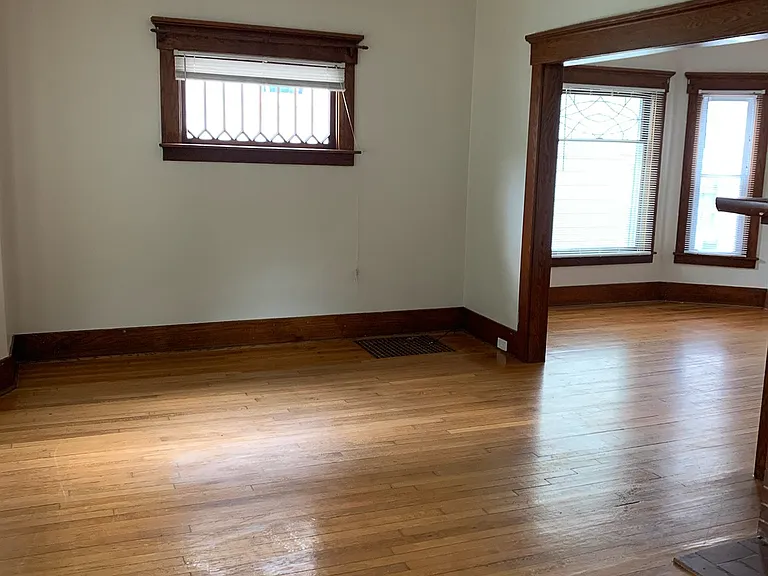 living room looking into the dining room