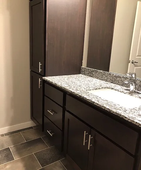 Large vanity in Master Bath