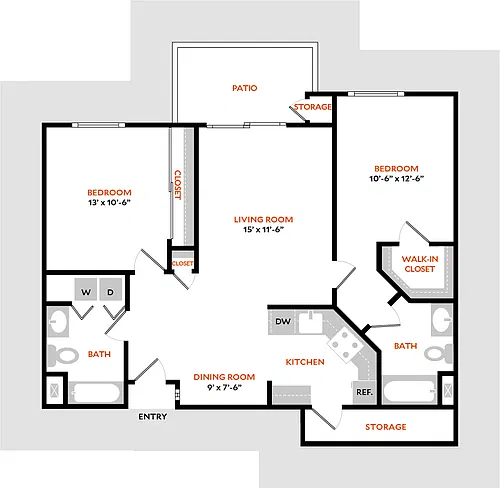 Floor plan Plan 2B