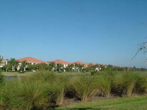 Rear of coach homes along the fairway