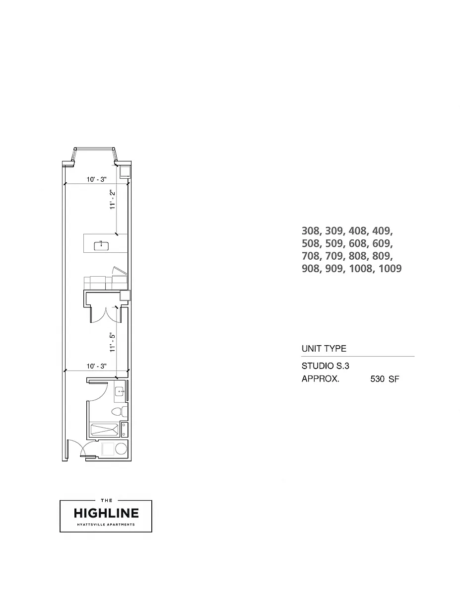 Floor plan Artistic Rowhome A
