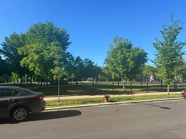 lovely park across the building