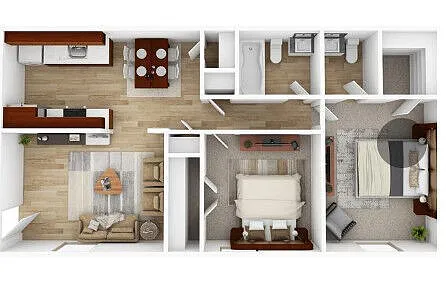 Floor plan 2X15