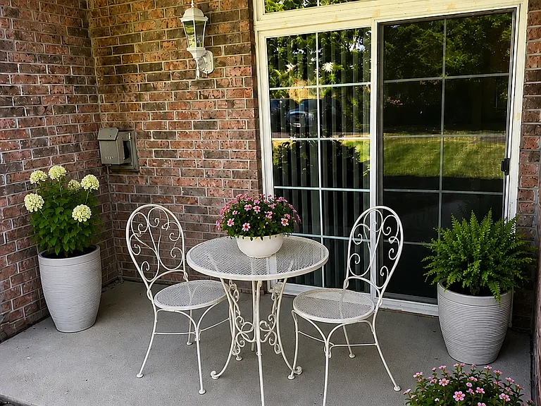 All lower level units have patios facing a courtyard