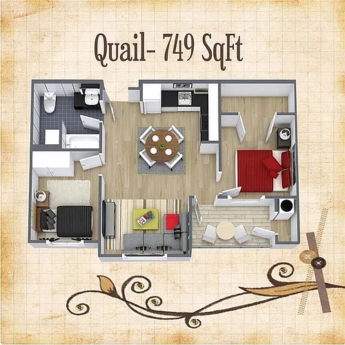 Floor plan Quail
