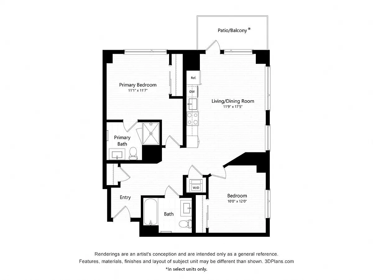 Floor plan C9 -Two Bedroom