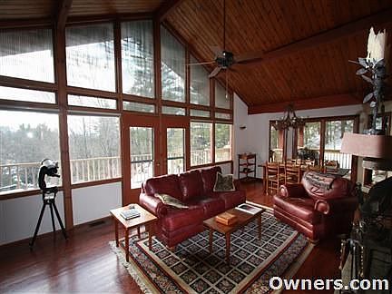 Great room view west to Grandfather Mtn