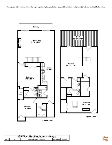 Floor plan Four Bedroom