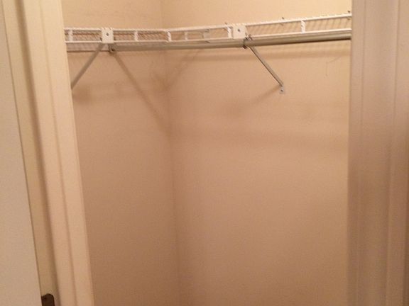 Walk in closet in master