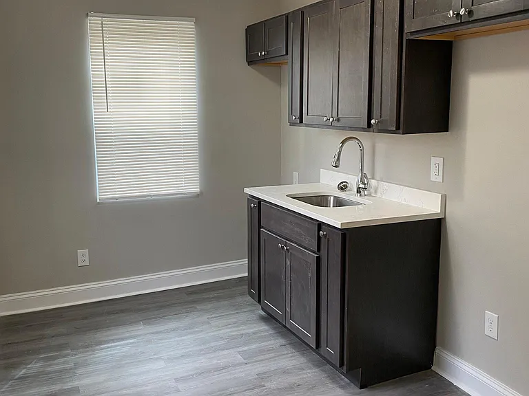 Kitchen before installation of appliances