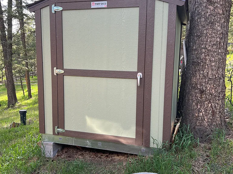 There is room in the shed for your storage needs.