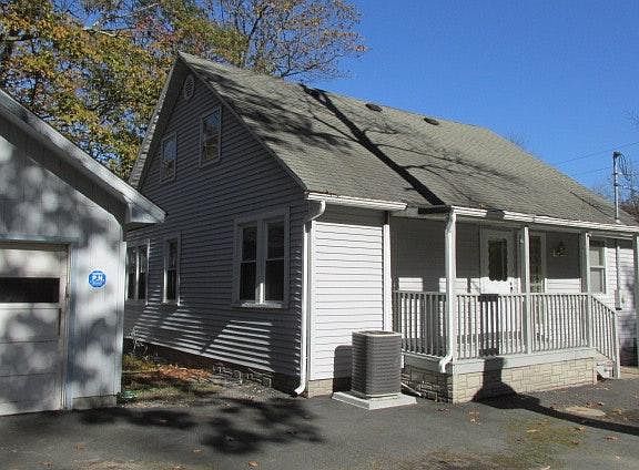 side entrance & garage