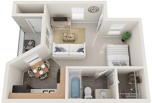 Floor plan Eff