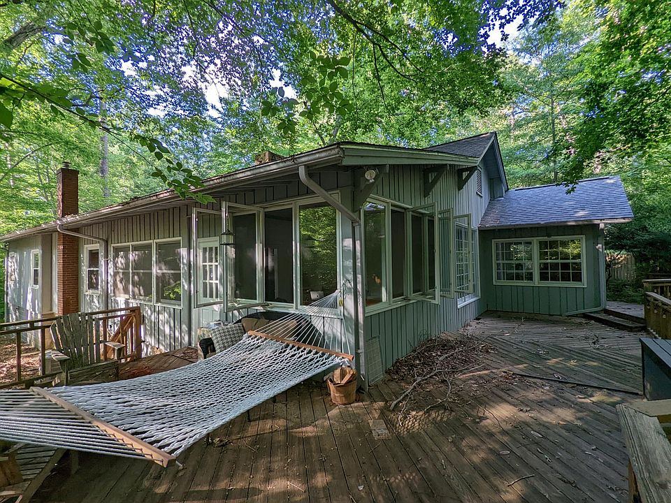 Wraparound porch, view from back yard