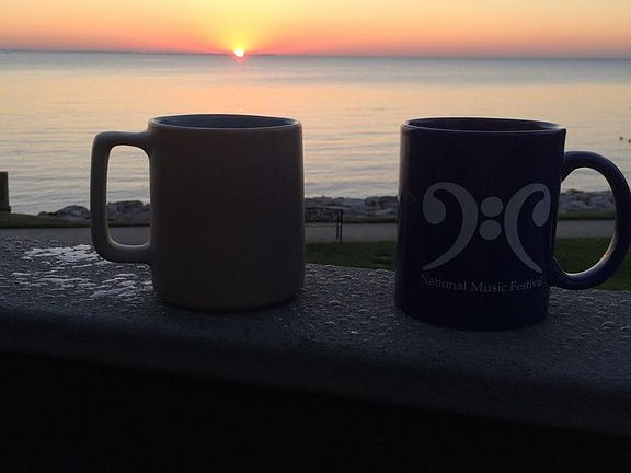 Morning sunrise from the deck