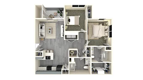 Floor plan 2 X 2 A