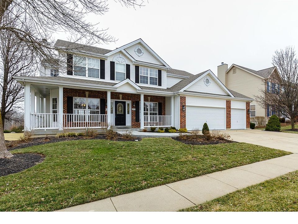 Front elevation with beautiful wrap around porch