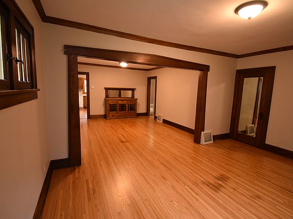 a view of dining room and living room