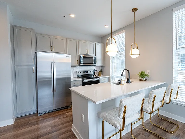 Model Kitchen From Living Room