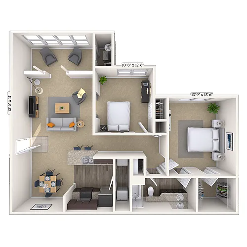 Floor plan 21B