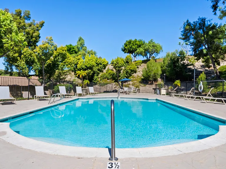 Sparkling pool at River Oaks in Oceanside, CA