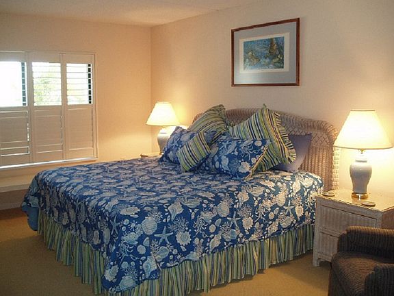 Master bedroom with king bed