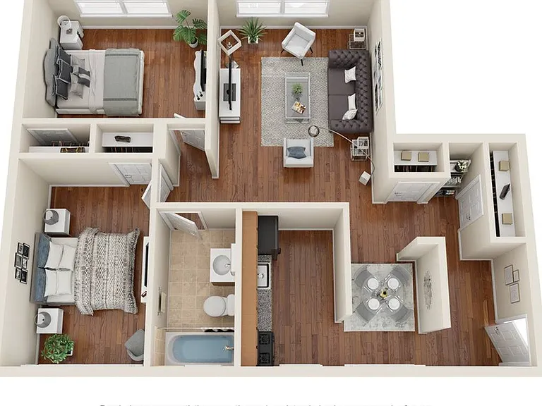 2 bedroom 2 bedroom