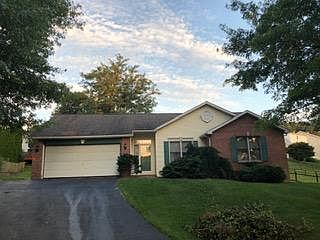 front of the house, two-car garage.