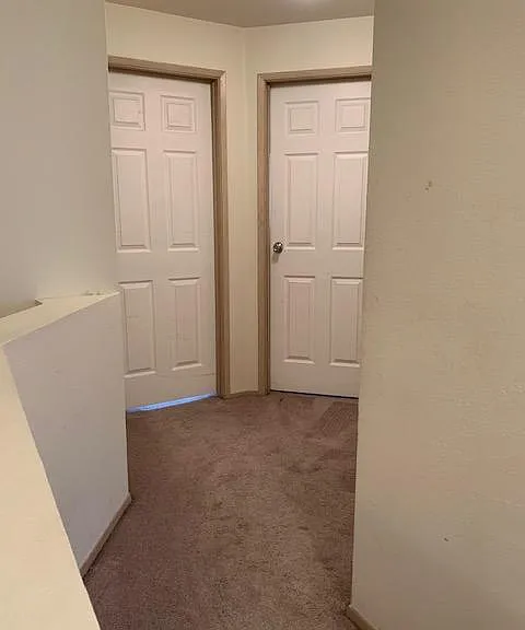 Second Floor hallway (door on right is second bedroom)