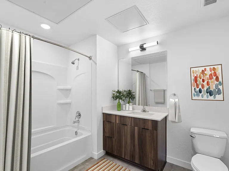Virtually Staged Bathroom