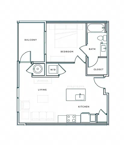 Floor plan 1H