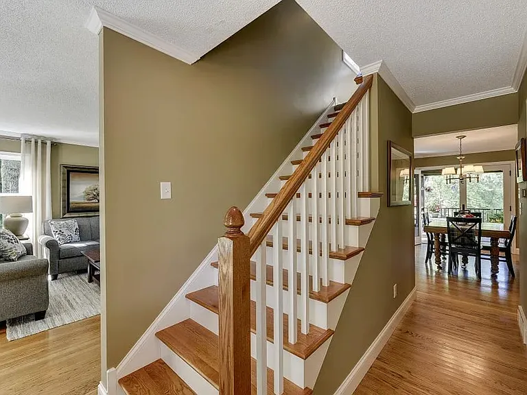 Main level with stairway to second floor