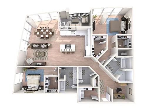 Floor plan Penthouse - PH3