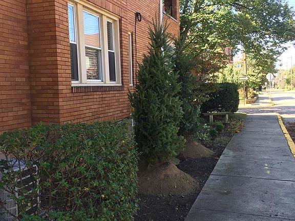 Newly landscaped on property at 228 Lexington / view from 4th Street