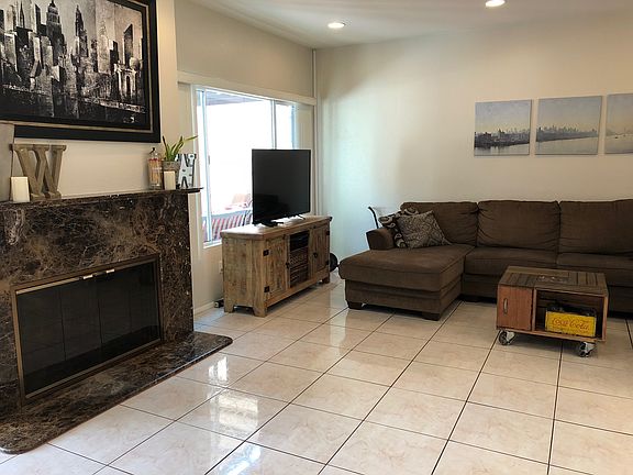 Fireplace in living room