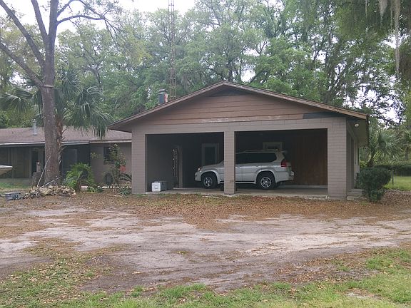 Backyard attached carport